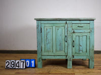 Vintage Painted Kitchen Island Cupboard Cabinet