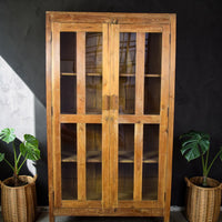 Vintage Wooden Rustic Cupboard Cabinet