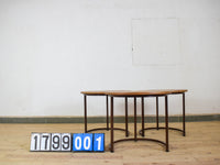 Reclaimed Vintage Style Metal and Wood Coffee Side Table
