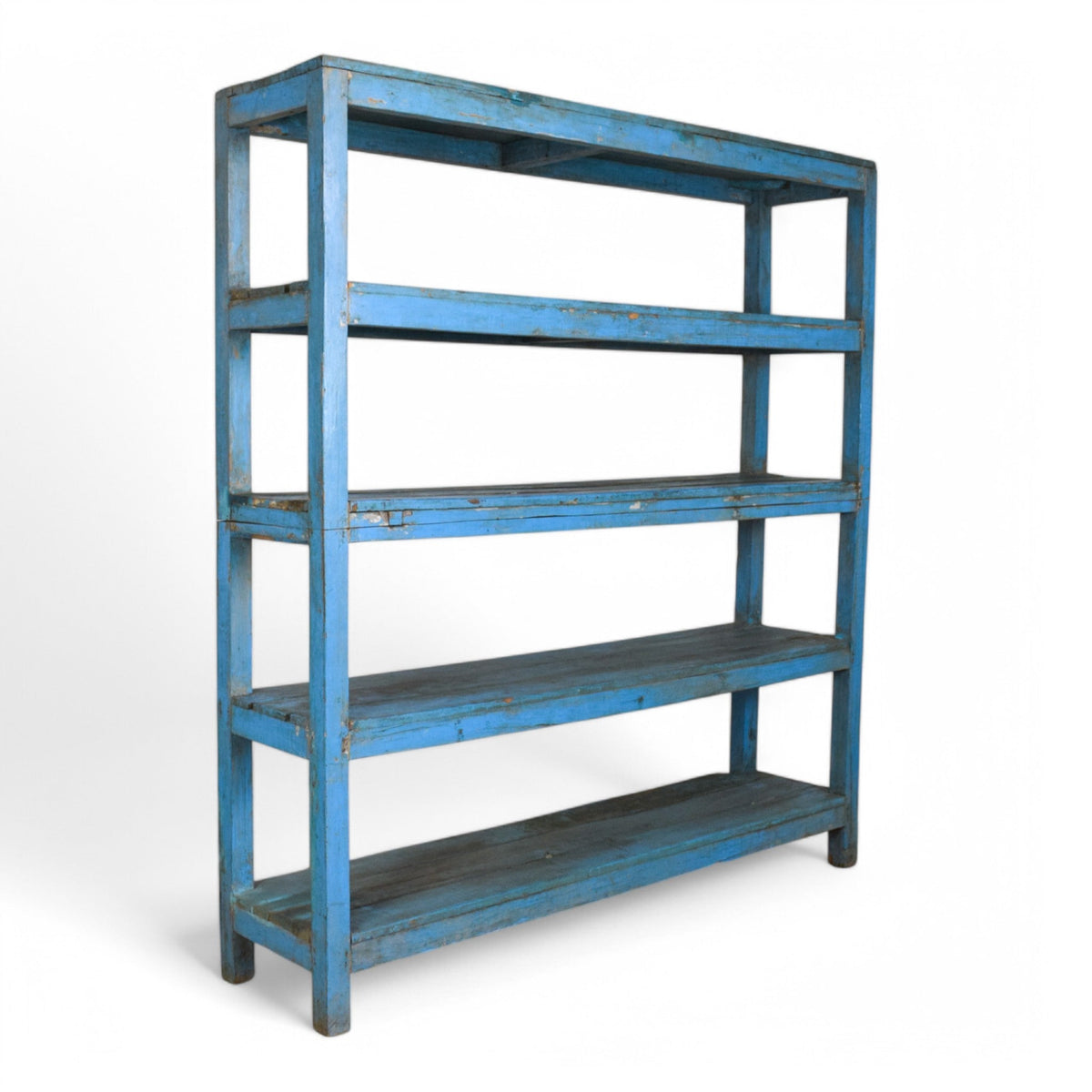 Large Vintage Wooden Rustic Shelves Shelving Rack Shop Display