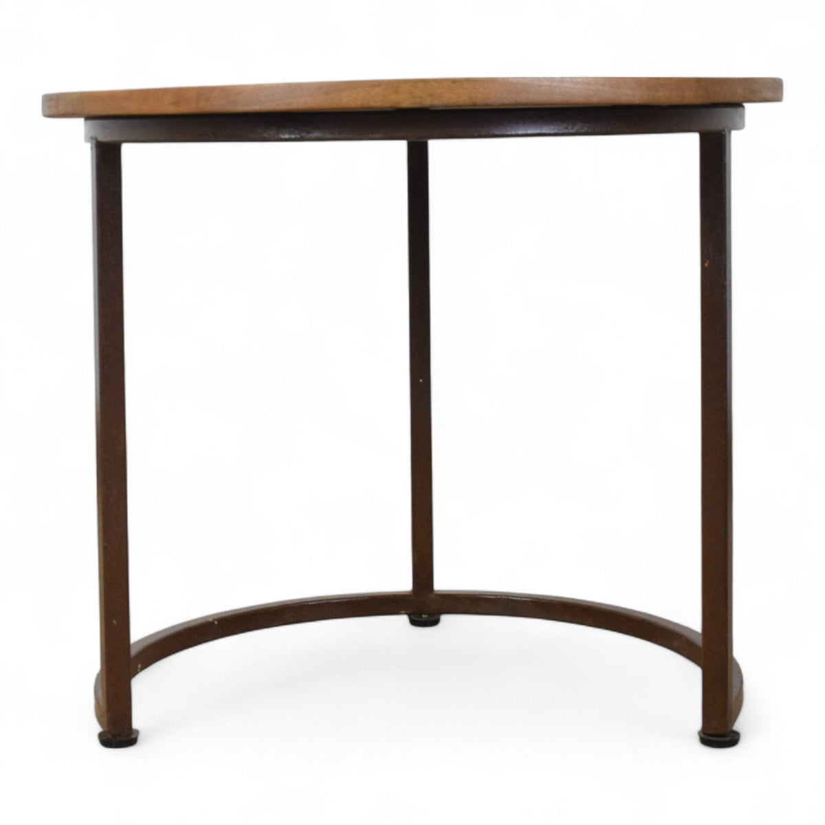 Reclaimed Vintage Style Metal and Wood Coffee Side Table