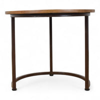 Reclaimed Vintage Style Metal and Wood Coffee Side Table