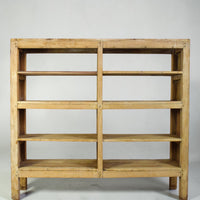 Large Vintage Wooden Rustic Shelving Rack Shop Display