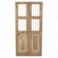 Pair of Antique Vintage Indian Doors Shutters