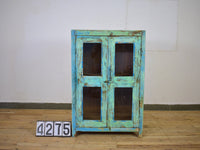 Vintage Rustic Painted Cupboard Cabinet
