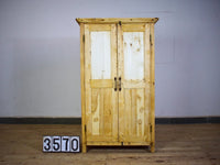 Vintage Bleached Rustic Kitchen Cupboard Cabinet