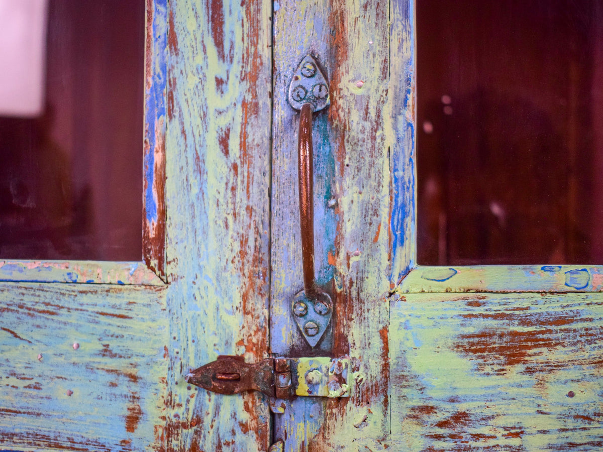 Vintage Rustic Painted Cupboard Cabinet