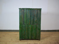 Vintage Worn Painted Rustic Cupboard Cabinet