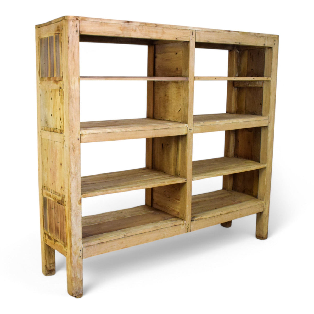 Large Vintage Wooden Rustic Shelving Rack Shop Display