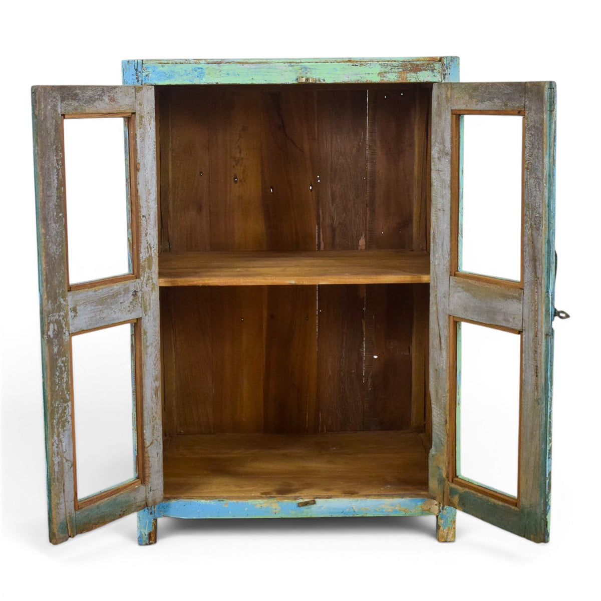 Vintage Rustic Painted Cupboard Cabinet