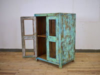 Vintage Rustic Painted Cupboard Cabinet