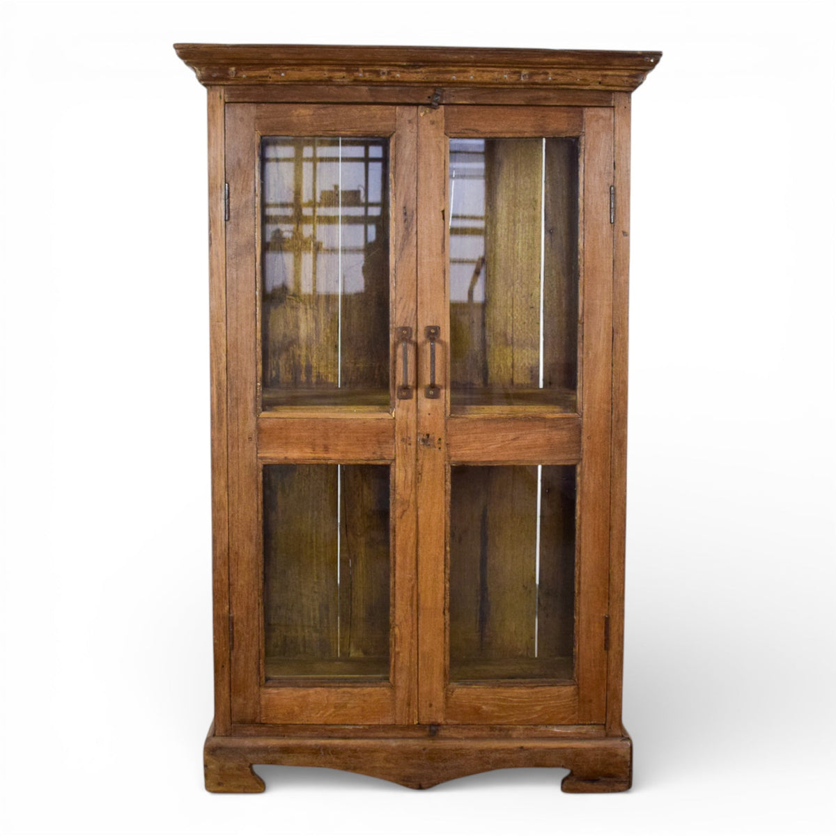 Vintage Wooden Rustic Cupboard Cabinet Display Case