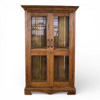 Vintage Wooden Rustic Cupboard Cabinet Display Case
