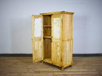 Vintage Bleached Rustic Kitchen Cupboard Cabinet