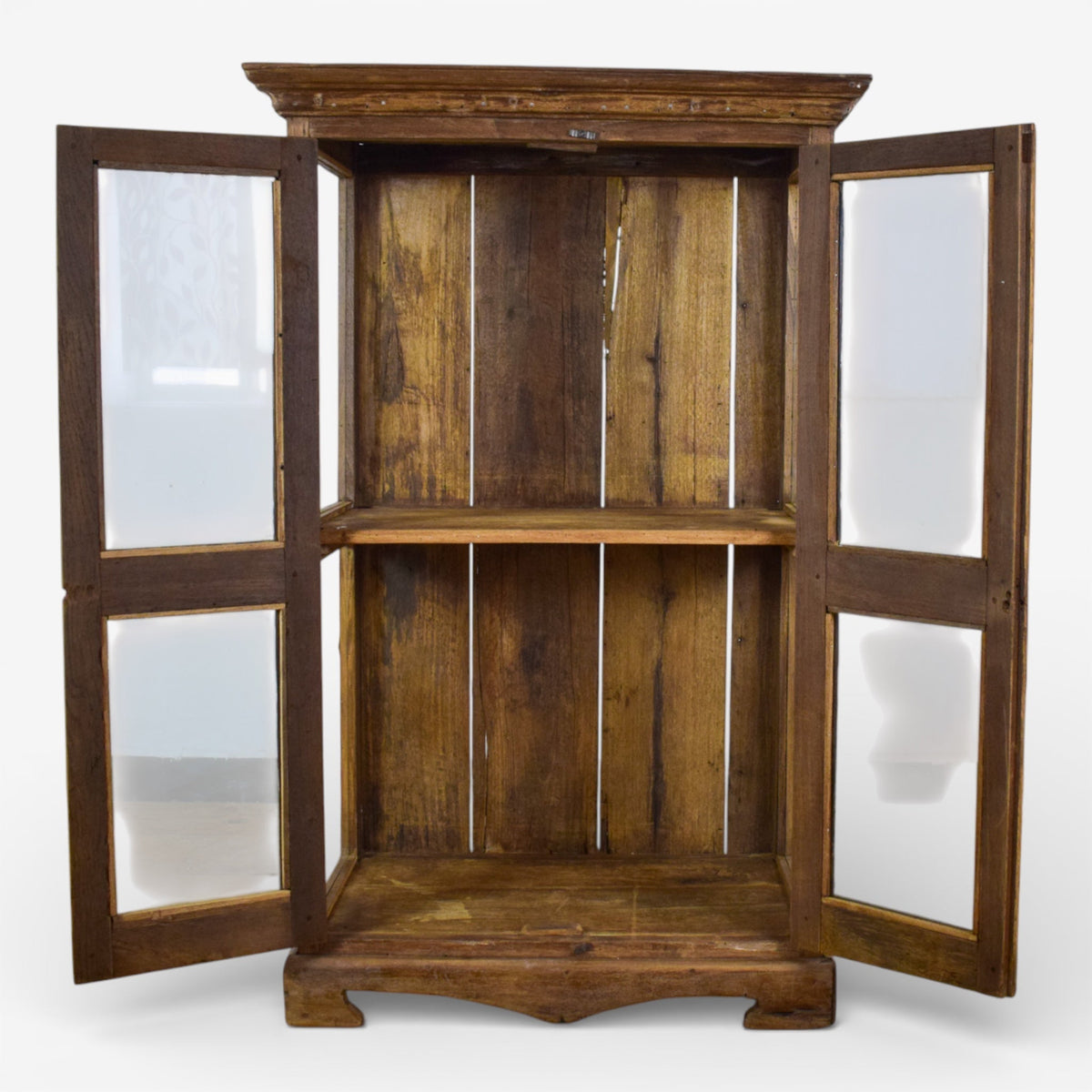 Vintage Wooden Rustic Cupboard Cabinet Display Case