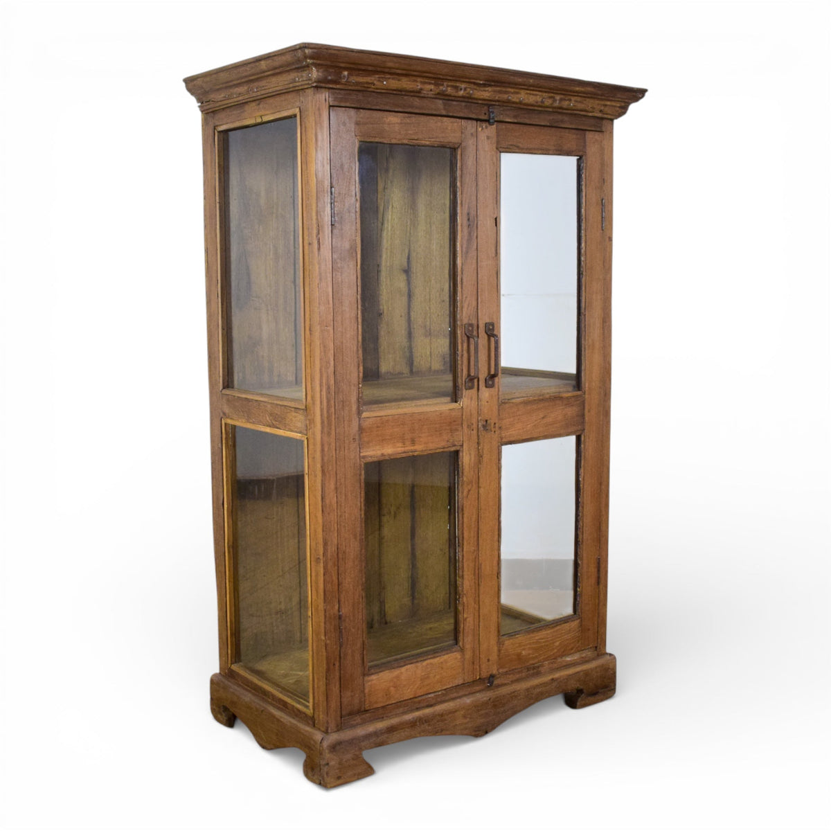 Vintage Wooden Rustic Cupboard Cabinet Display Case