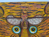Hand Painted Vintage Chest Trunk Box Tiger