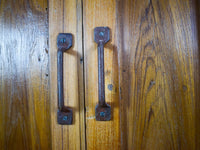 Vintage Hard Wood Fitted Interior Cupboard Cabinet Storage
