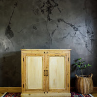 Vintage Bleached Rustic Kitchen Bathroom Cupboard Cabinet