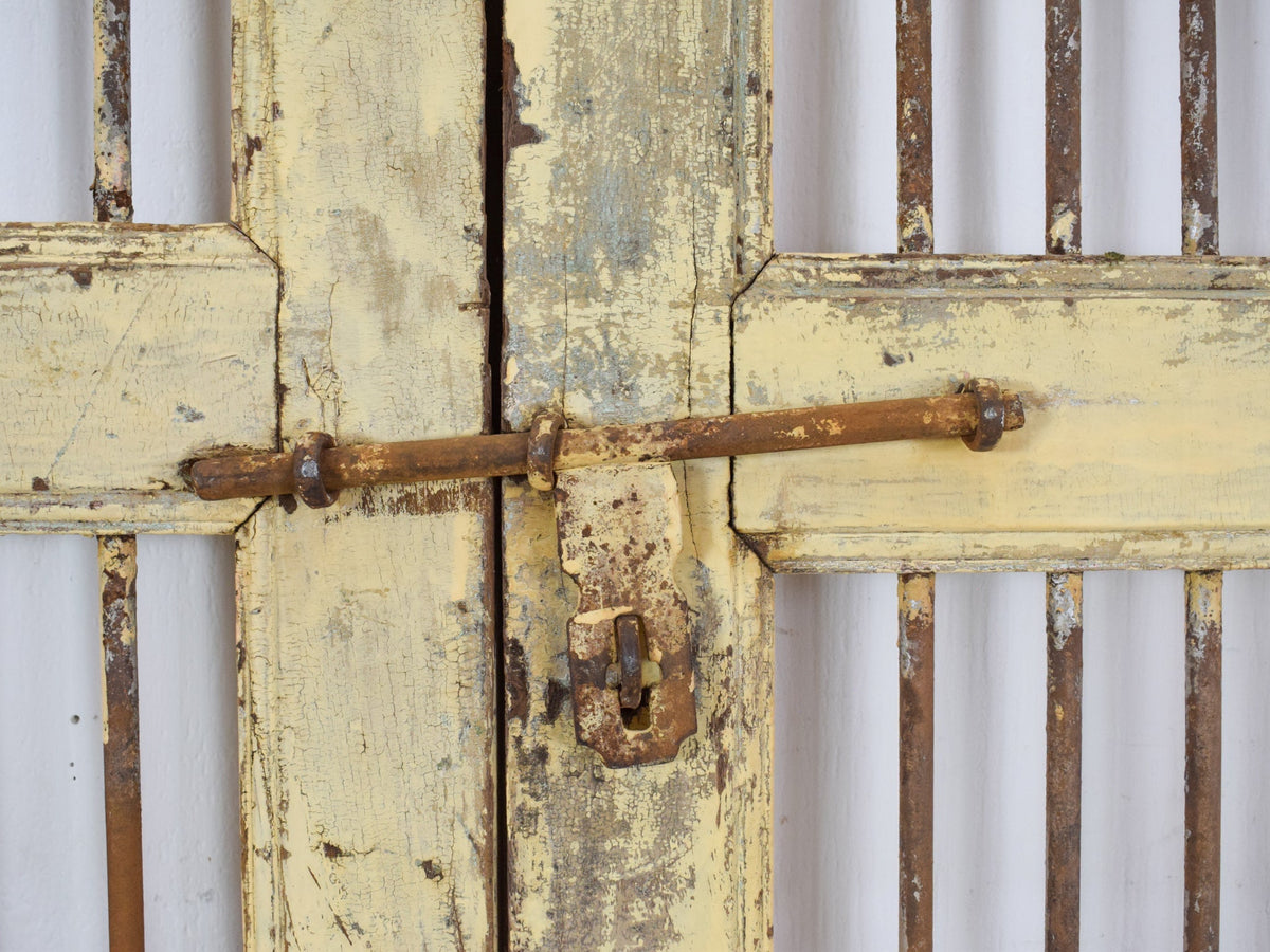 Pair of Antique Vintage Indian Doors Shutters
