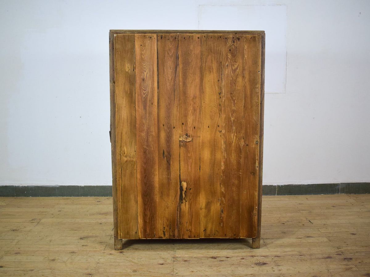 Vintage Hard Wood Fitted Interior Cupboard Cabinet Storage