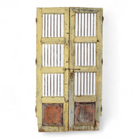 Pair of Antique Vintage Indian Doors Shutters