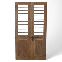 Pair of Antique Vintage Indian Doors Shutters