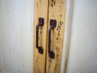 Vintage Bleached Rustic Kitchen Bathroom Cupboard Cabinet