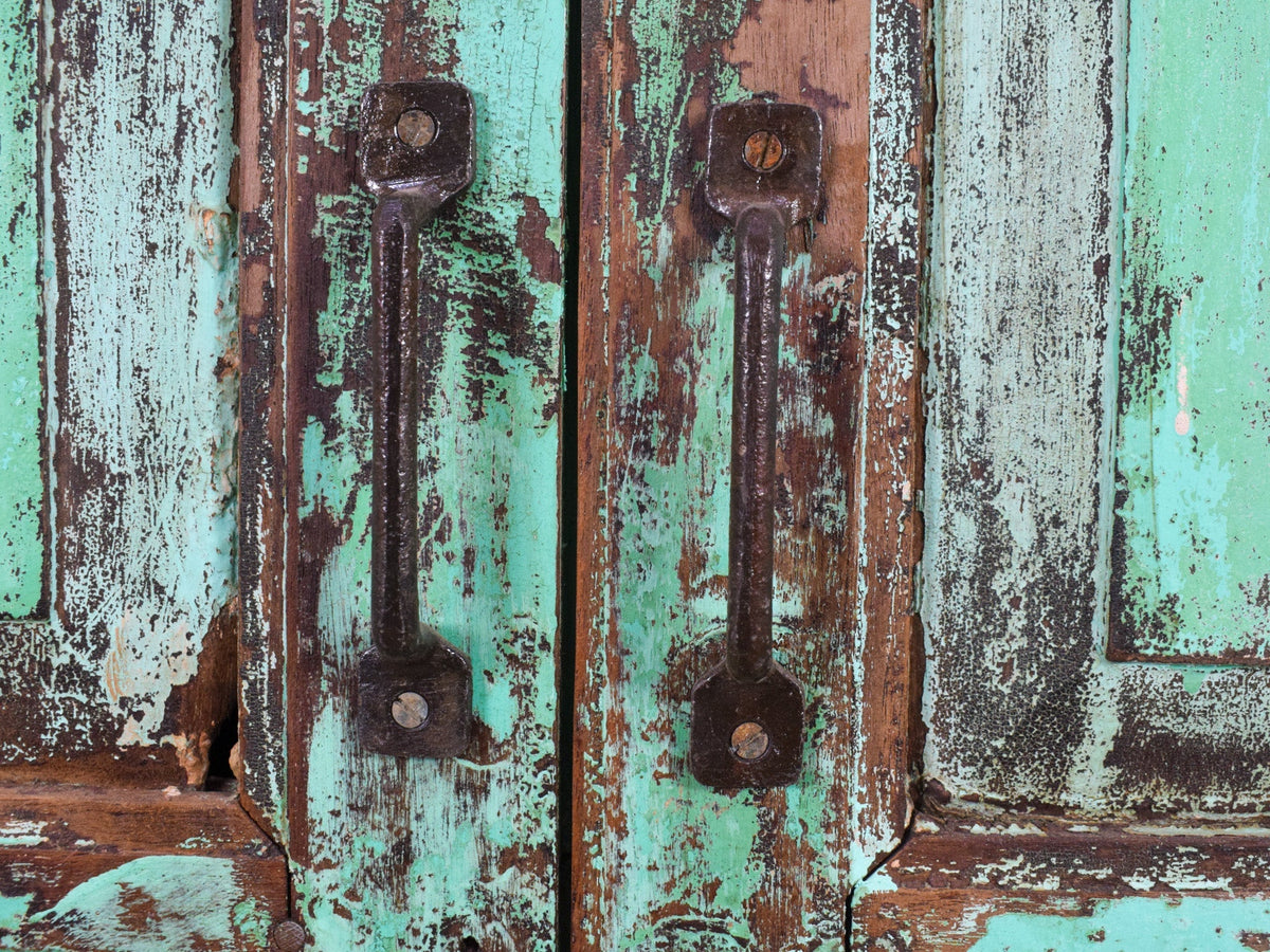 Vintage Wooden Rustic Fitted Interior Cupboard Cabinet