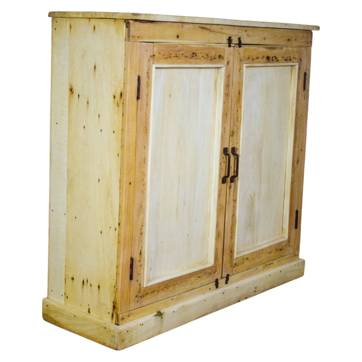 Vintage Bleached Rustic Kitchen Bathroom Cupboard Cabinet