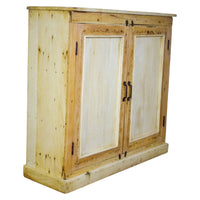 Vintage Bleached Rustic Kitchen Bathroom Cupboard Cabinet