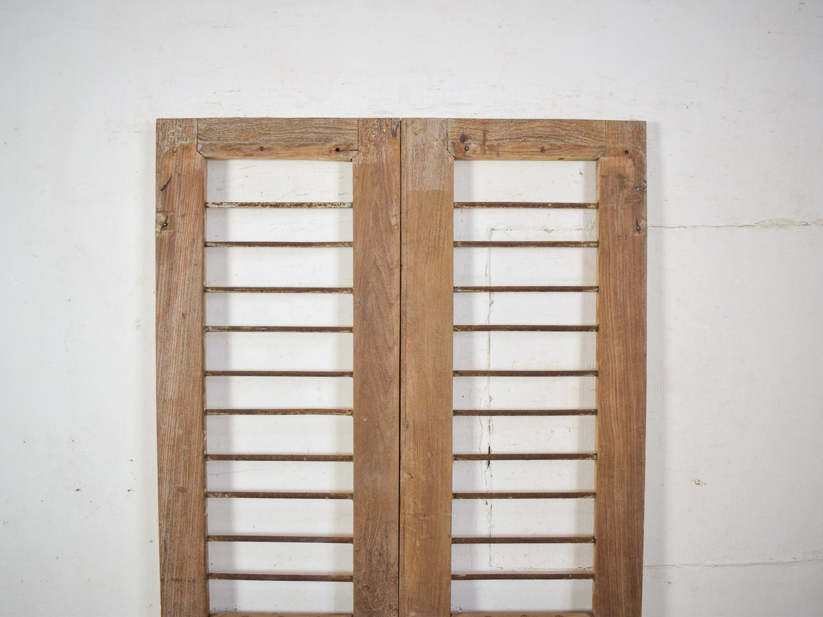 Pair of Antique Vintage Indian Doors Shutters