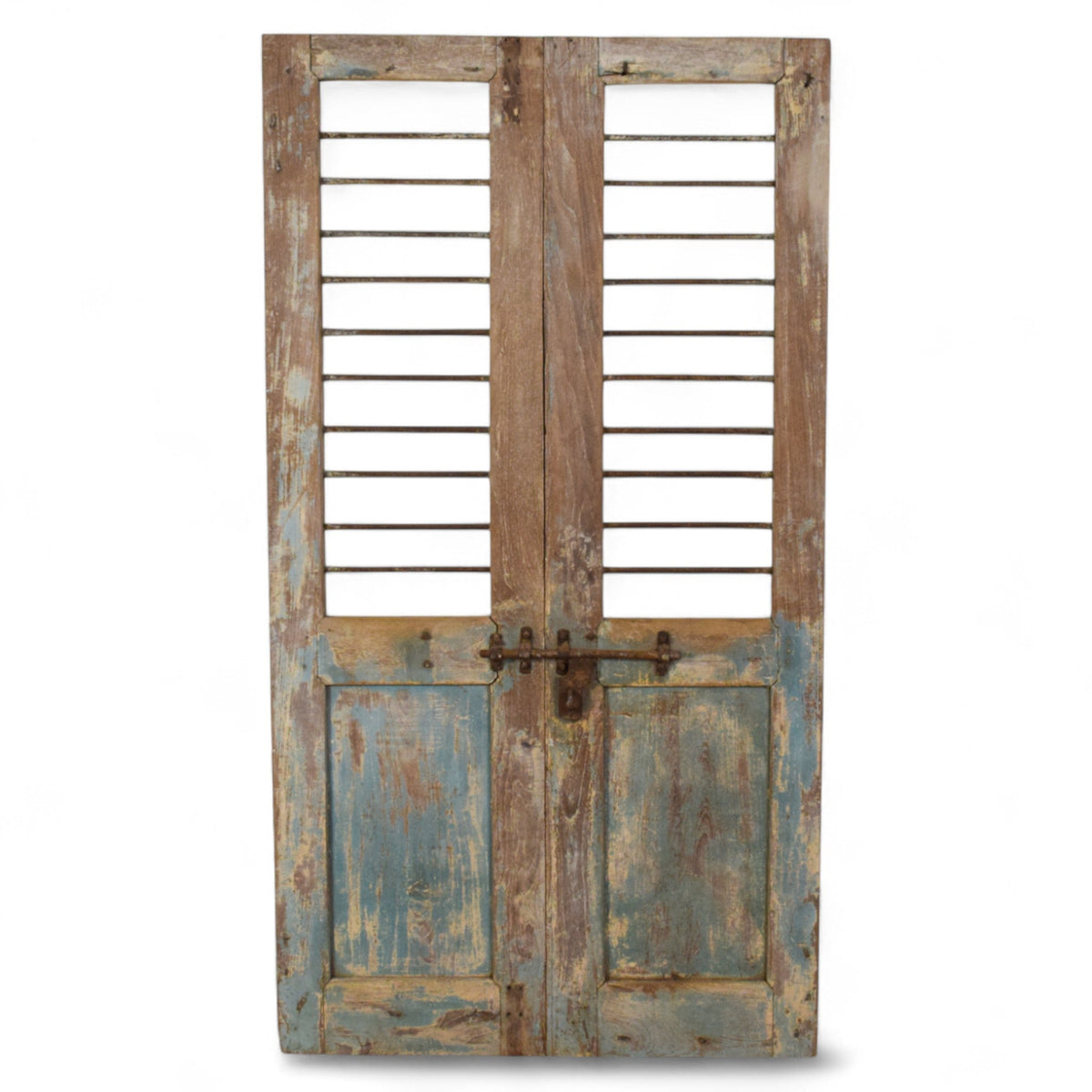 Pair of Antique Vintage Indian Doors Shutters