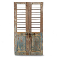 Pair of Antique Vintage Indian Doors Shutters