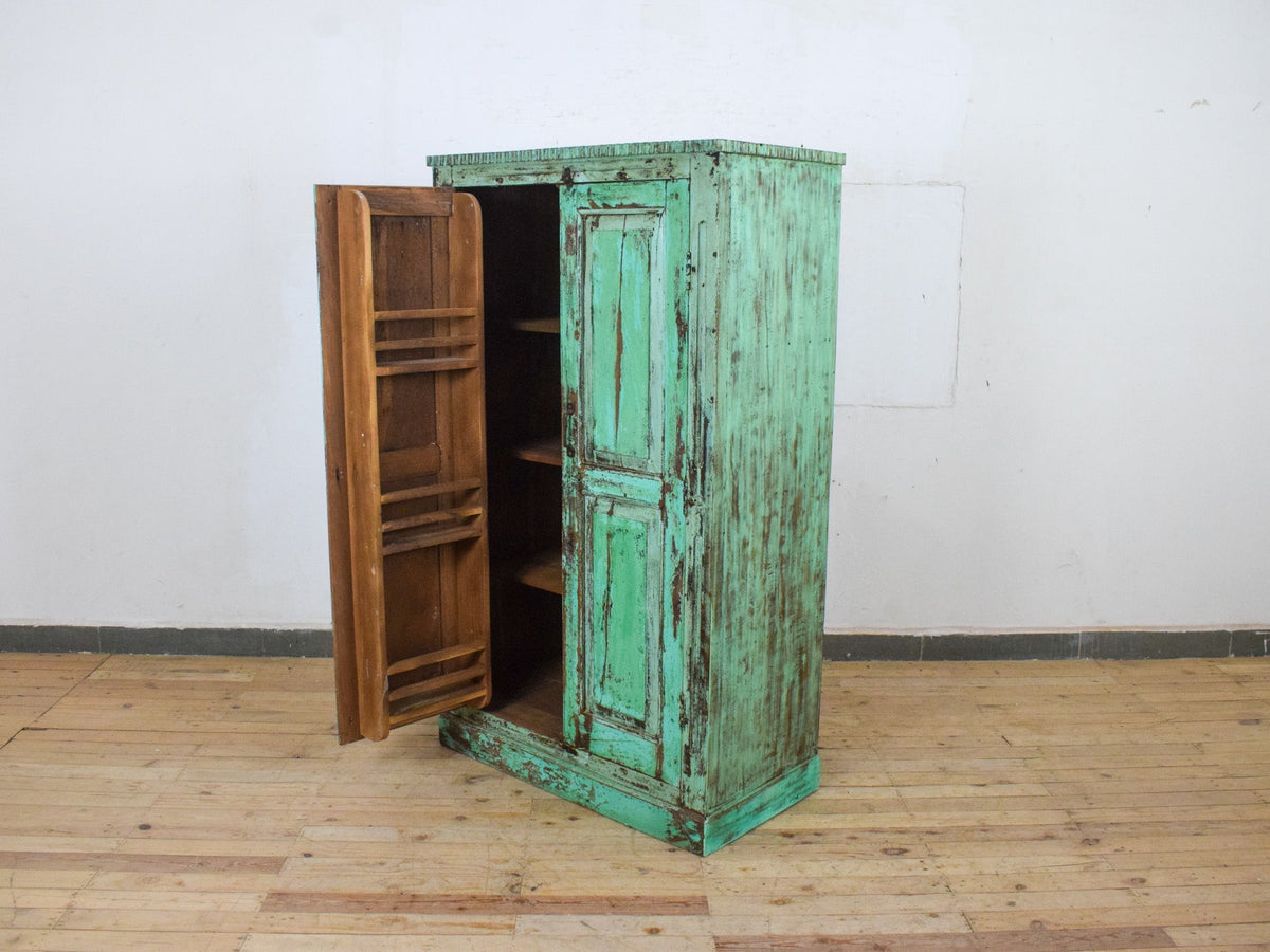 Vintage Wooden Rustic Fitted Interior Cupboard Cabinet