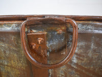 XL Rustic Vintage Metal Bath Planter