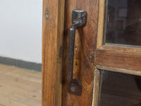 Vintage Wooden Kitchen Wall Cupboard Cabinet Sliding Doors