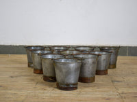 Vintage Style Galvanised Metal Mini Bucket Planter Plant Pot