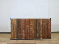 Vintage Wooden Kitchen Wall Cupboard Cabinet Sliding Doors