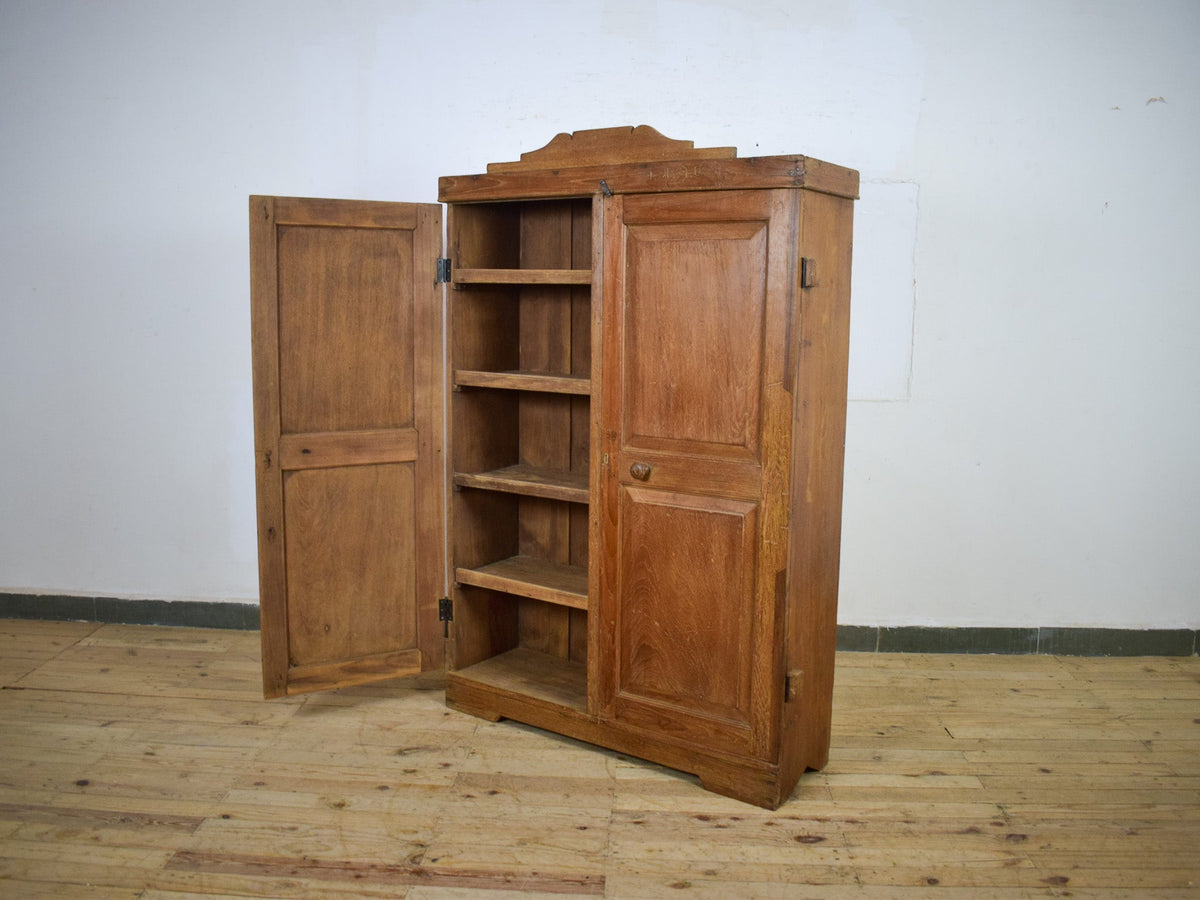 Vintage Rustic Wooden Cupboard Cabinet