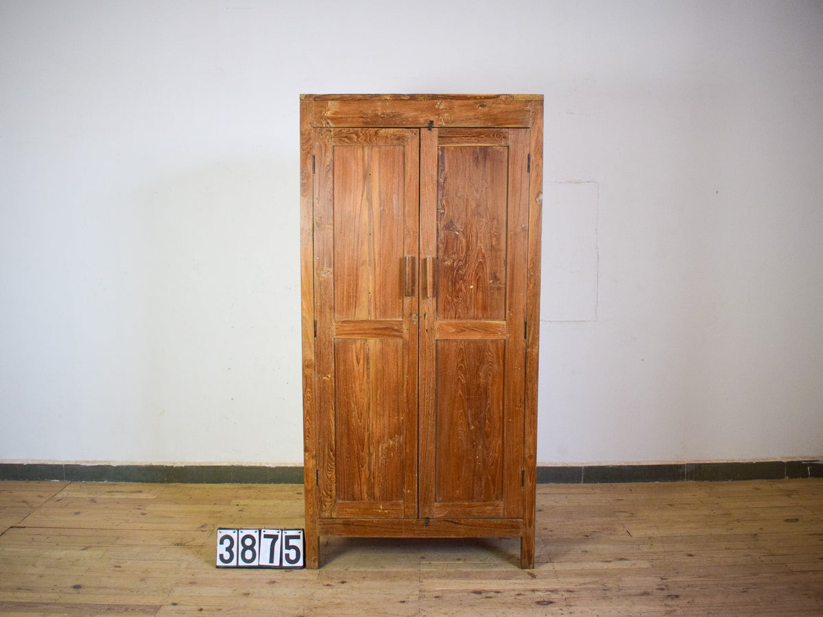 Vintage Rustic Hard Wood Fitted Interior Cupboard Cabinet Storage
