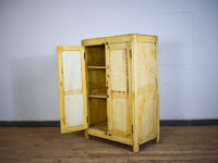 Vintage Bleached Rustic Kitchen Cupboard Cabinet