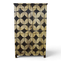 Vintage Hand-Painted Cupboard Cabinet