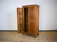 Vintage Rustic Hard Wood Fitted Interior Cupboard Cabinet Storage