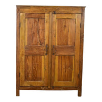 Vintage Rustic Wooden Cupboard Cabinet
