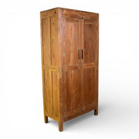 Vintage Rustic Hard Wood Fitted Interior Cupboard Cabinet Storage