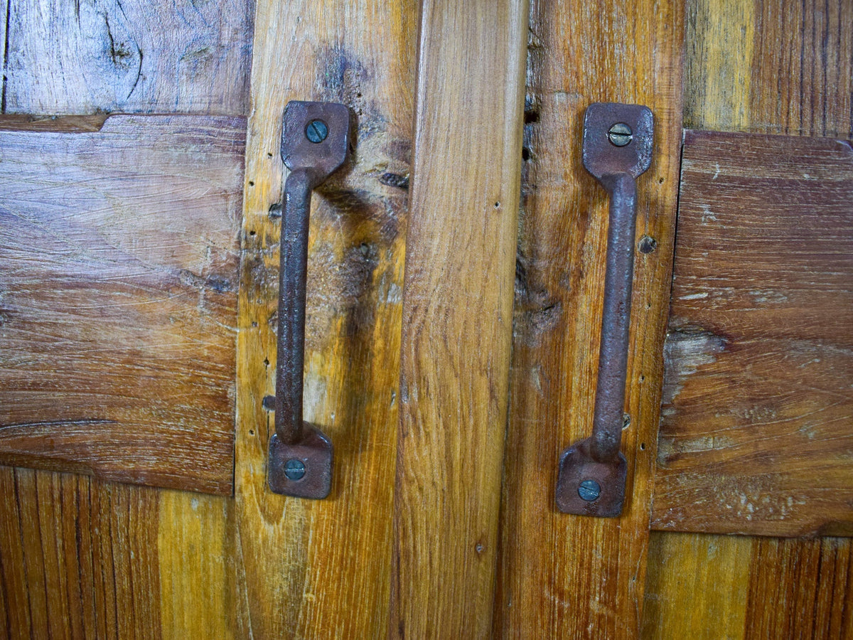 Vintage Rustic Wooden Cupboard Cabinet