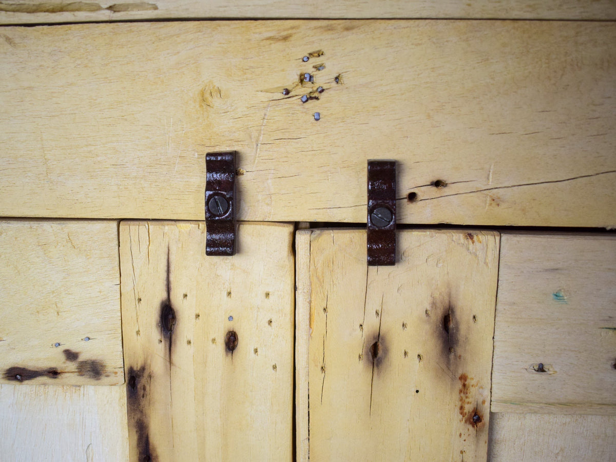 Vintage Bleached Rustic Kitchen Cupboard Cabinet
