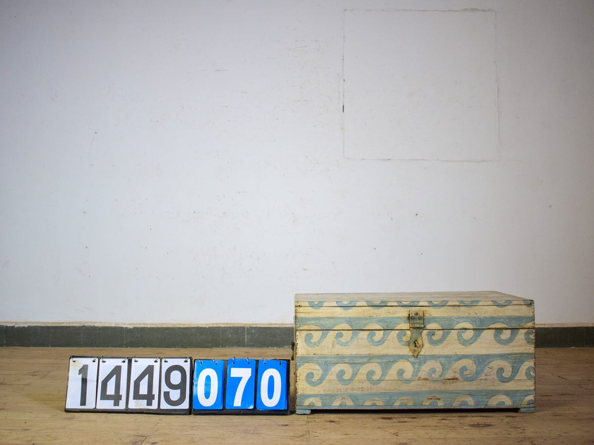 Hand Painted Vintage Chest Trunk Box