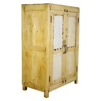 Vintage Bleached Rustic Kitchen Cupboard Cabinet